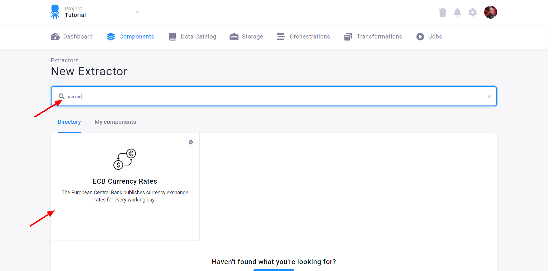 Screenshot - Search Component