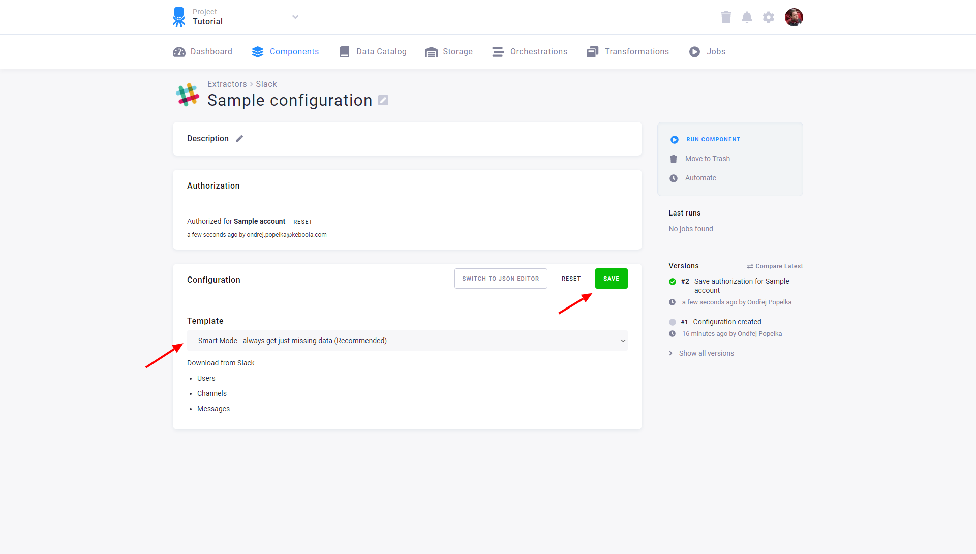 Slack Configuration