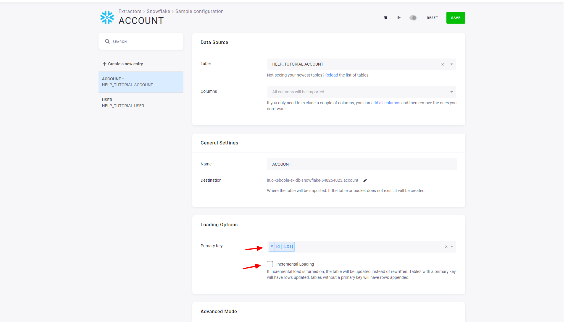 Screenshot - Table Detail