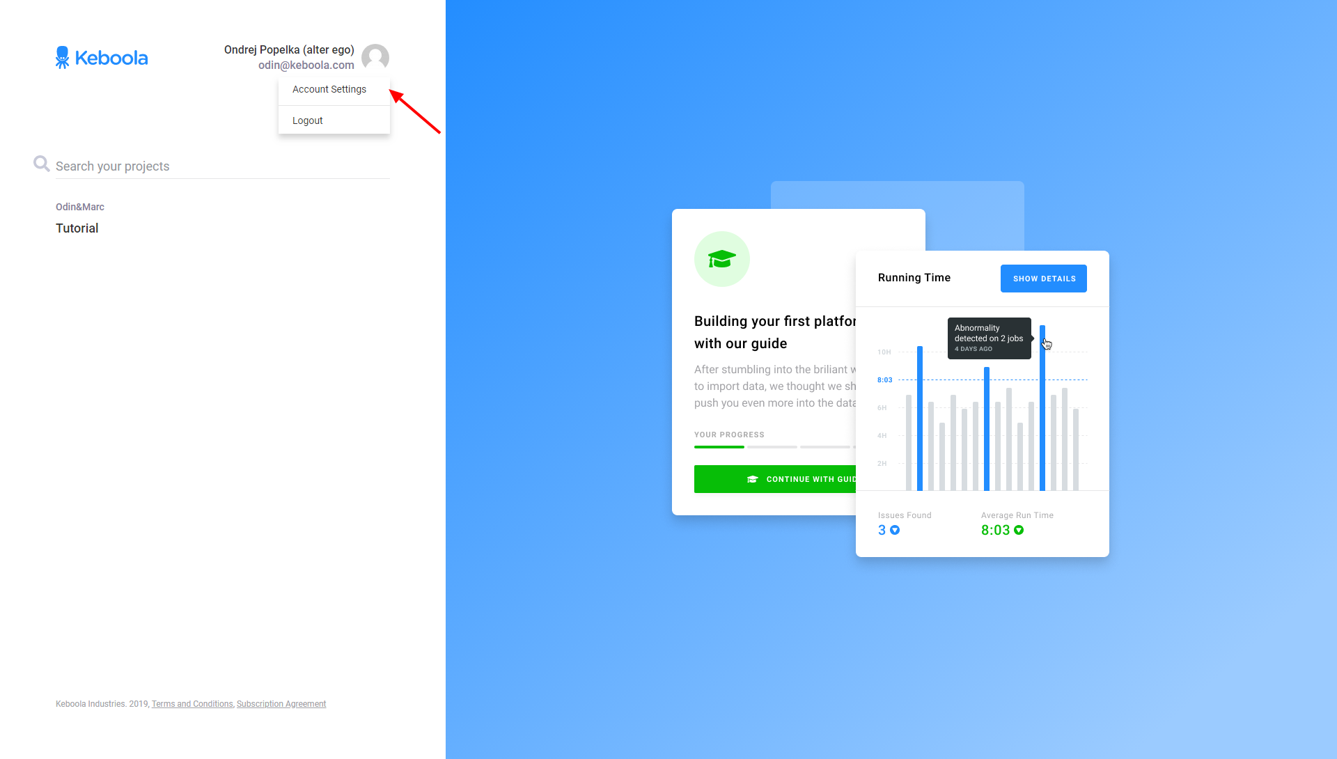 Screenshot -- Account Settings