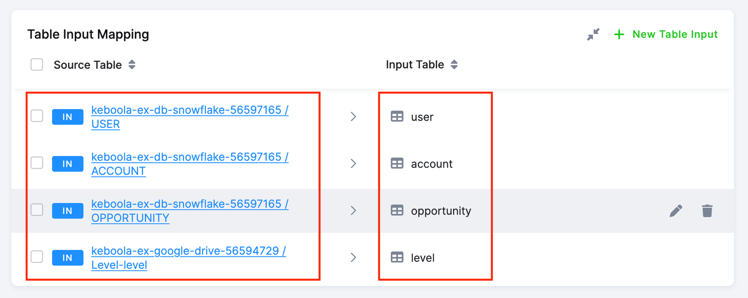 Replace Input Mapping