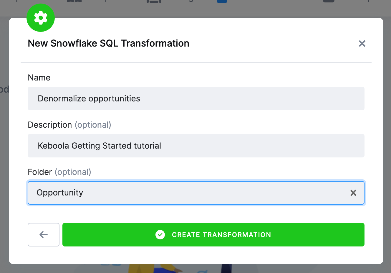 Screenshot - Name Transformation